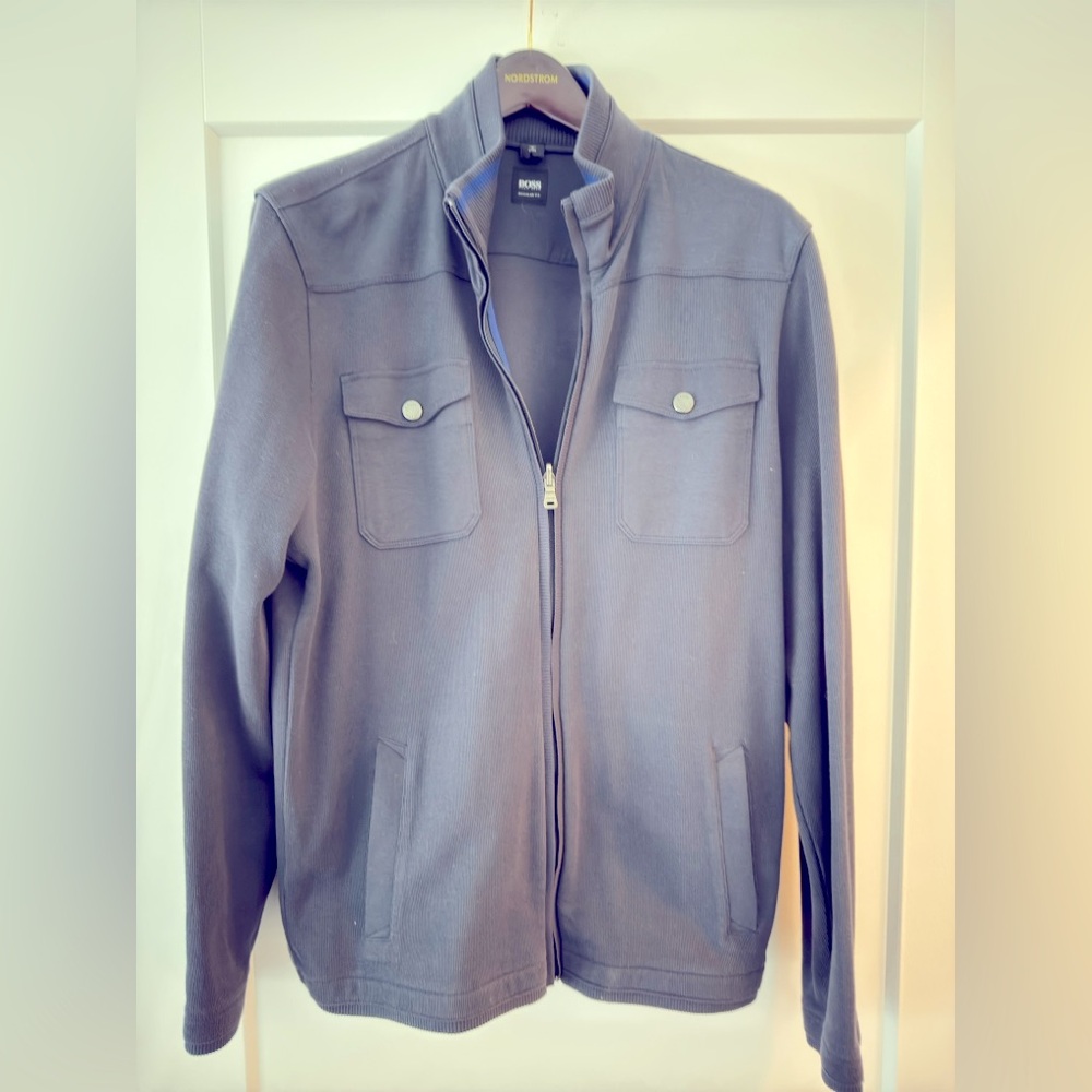 Hugo Boss zip up sweater
